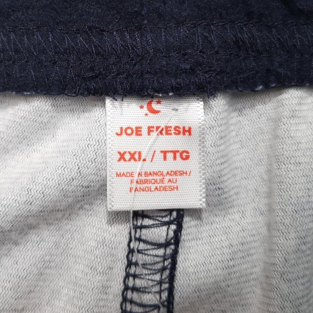 NWT Joe Fresh Men's Size XXL Navy w/ White Print Flannel Lounge Pants - Picture 3 of 12